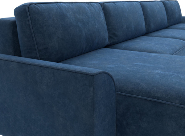 Изображение товара Диван П-образный Лига Диванов Лига-048 лонг / 128347 (велюр синий)