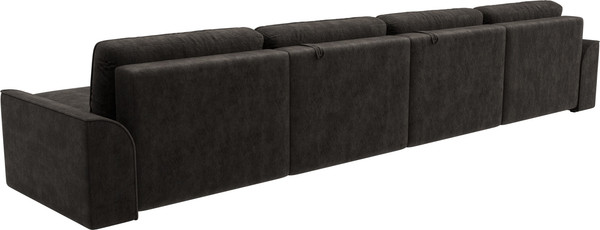 Изображение товара Диван П-образный Лига Диванов Лига-048 лонг / 128348 (велюр коричневый)