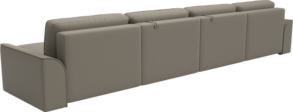 Изображение товара Диван П-образный Лига Диванов Лига-048 лонг / 128349 (экокожа бежевый)