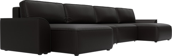 Изображение товара Диван П-образный Лига Диванов Лига-048 лонг / 128350 (экокожа коричневый)