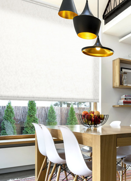 Изображение товара Рулонная штора Delfa Сантайм Марс Жаккард СРШ-03Д 27011 (120x170, белый)