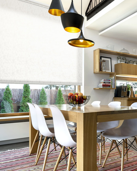 Изображение товара Рулонная штора Delfa Сантайм Марс Жаккард СРШ-03Д 27011 (130x170, белый)