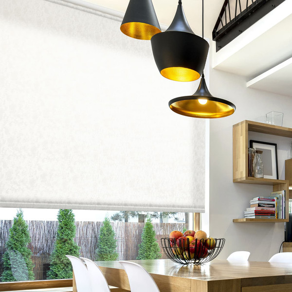 Изображение товара Рулонная штора Delfa Сантайм Марс Жаккард СРШ-03Д 27011 (140x170, белый)