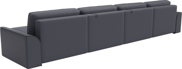 Изображение товара Диван П-образный Лига Диванов Лига-048 лонг / 128353 (экокожа серый)