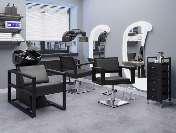 Изображение товара Кресло парикмахерское Элеганс Дуглас (черный)