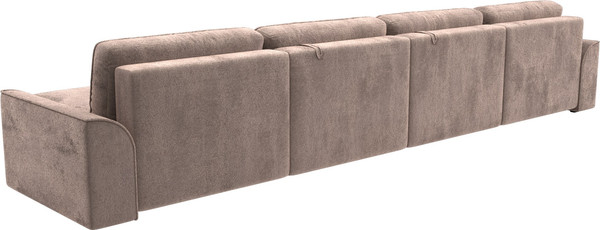 Изображение товара Диван П-образный Лига Диванов Лига-048 лонг / 128355 (велюр бежевый)