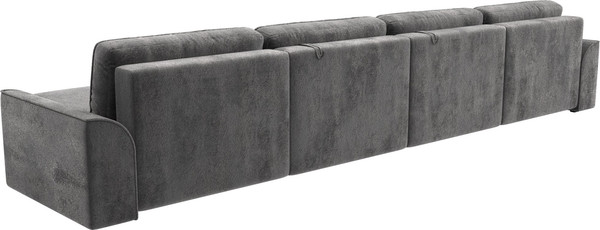 Изображение товара Диван П-образный Лига Диванов Лига-048 лонг / 128357 (велюр серый)