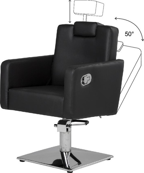 Изображение товара Кресло парикмахерское Элеганс МД-166 (черный)