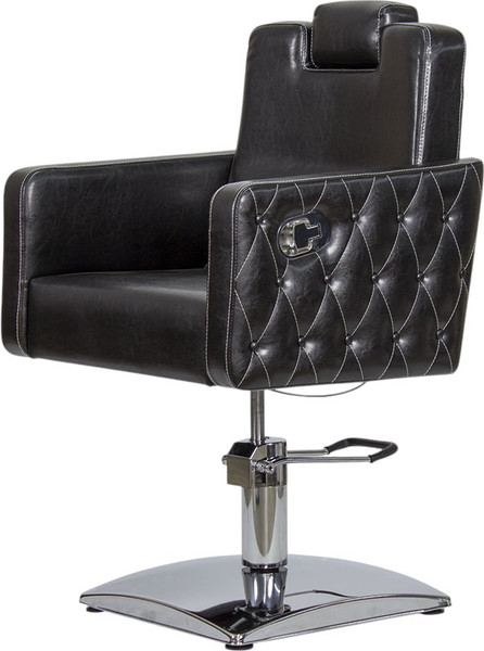 Изображение товара Кресло парикмахерское Элеганс МД - 166 (черный, регулировка спинки и подголовника)
