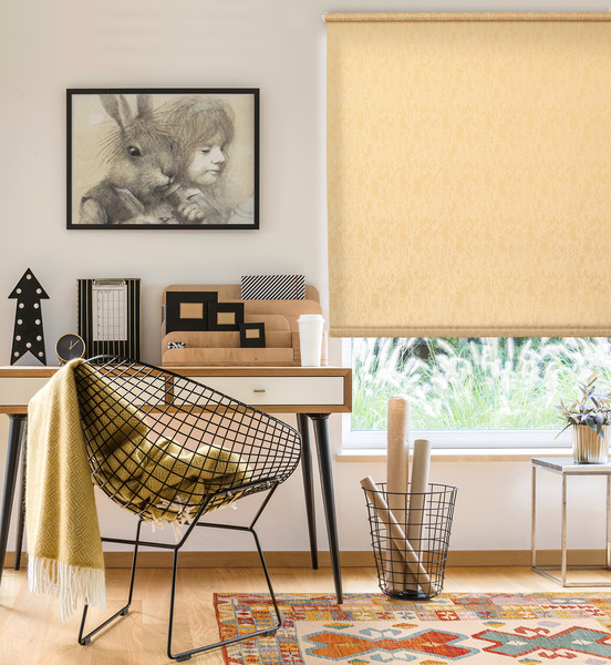 Изображение товара Рулонная штора Delfa Сантайм Марс Жаккард СРШ-03Д 27012 (200x170, бежевый)