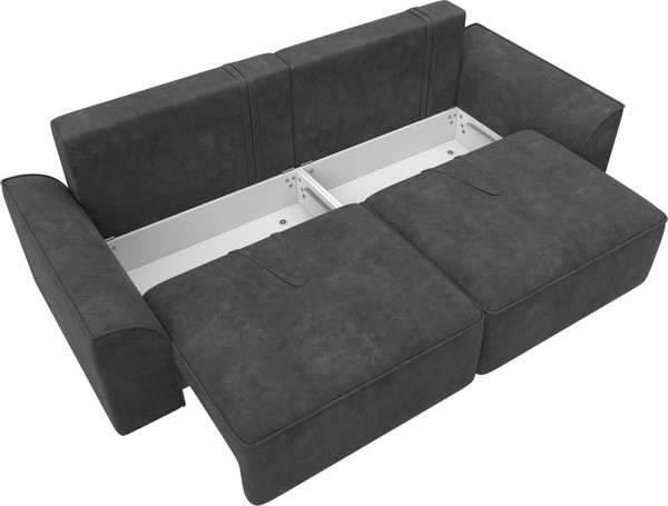 Изображение товара Диван Лига Диванов Лига-048 / 128220 (велюр темно-серый)