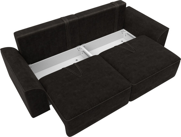 Изображение товара Диван Лига Диванов Лига-048 / 128223 (велюр коричневый)