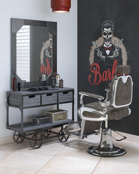 Изображение товара Кресло парикмахерское Элеганс Оксфорд (черный)