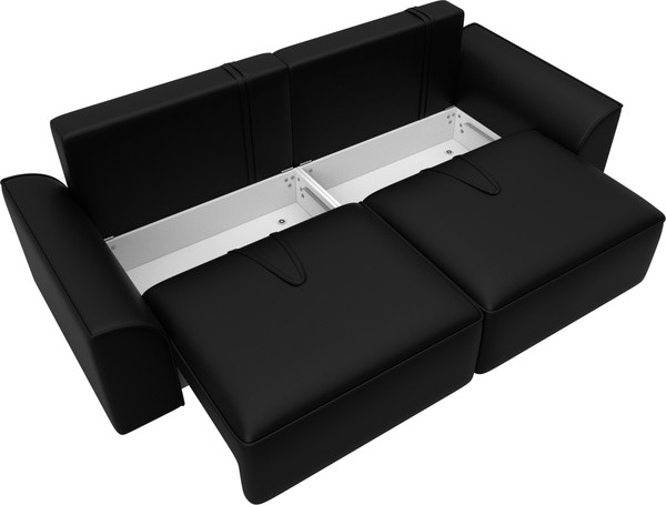 Изображение товара Диван Лига Диванов Лига-048 / 128227 (экокожа черный)