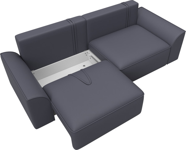 Изображение товара Диван Лига Диванов Лига-048 / 128228 (экокожа серый)