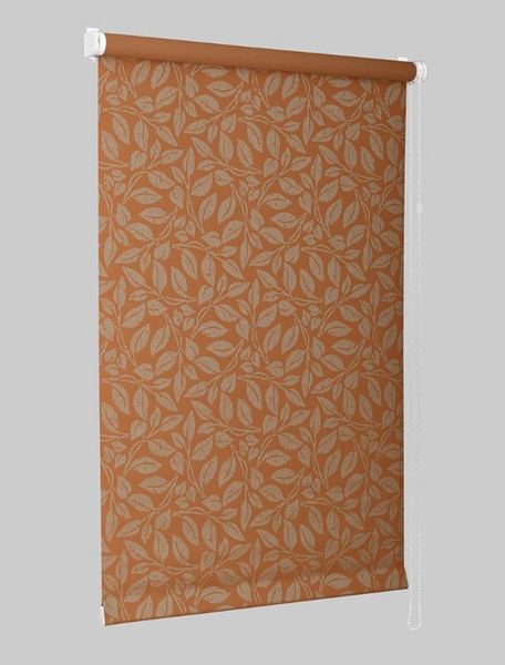 Изображение товара Рулонная штора Delfa Сантайм Металлик Принт Блейд СРШ-03Д 7533 (150x170, терракотовый)