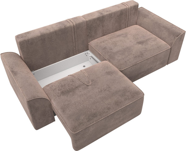 Изображение товара Диван Лига Диванов Лига-048 / 128230 (велюр бежевый)