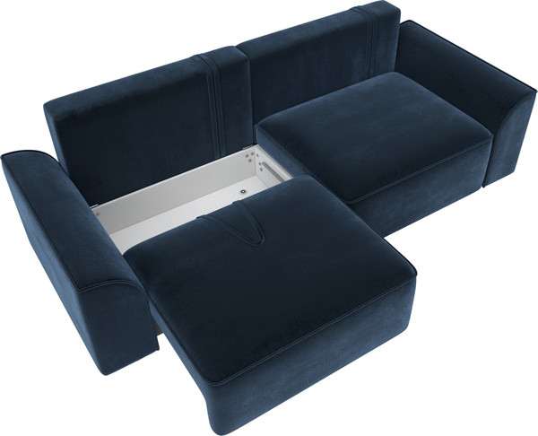 Изображение товара Диван Лига Диванов Лига-048 / 128231 (велюр синий)