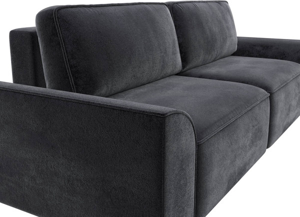 Изображение товара Диван Лига Диванов Лига-048 / 128233 (велюр темно-серый)