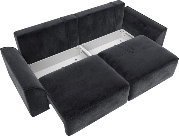 Изображение товара Диван Лига Диванов Лига-048 / 128233 (велюр темно-серый)