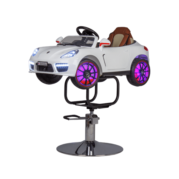 Изображение товара Кресло парикмахерское Элеганс Машинка детское (белый)