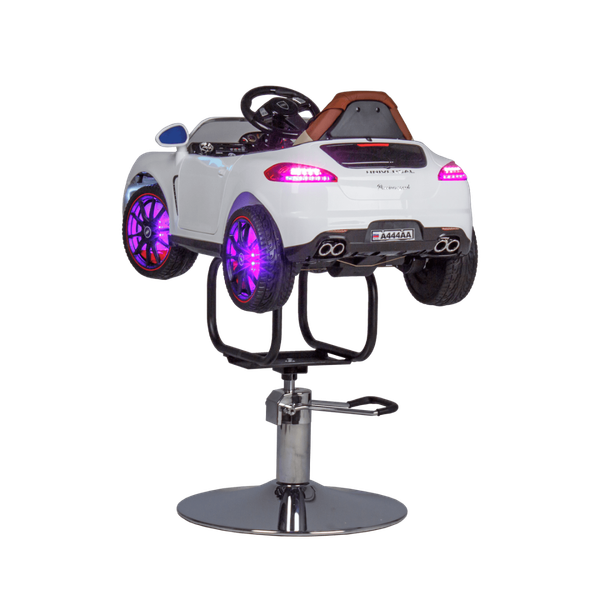 Изображение товара Кресло парикмахерское Элеганс Машинка детское (белый)