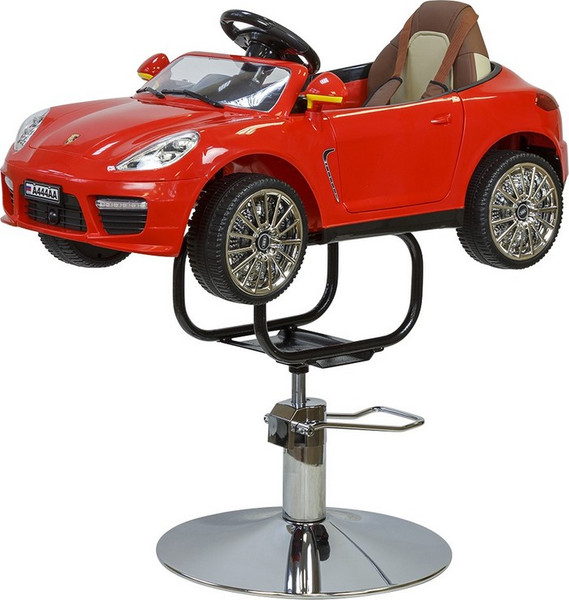 Изображение товара Кресло парикмахерское Элеганс Машинка детское (красный)