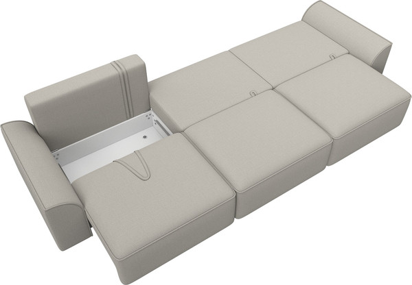 Изображение товара Диван Лига Диванов Лига-048 Лонг / 128239 (рогожка амур бежевый)