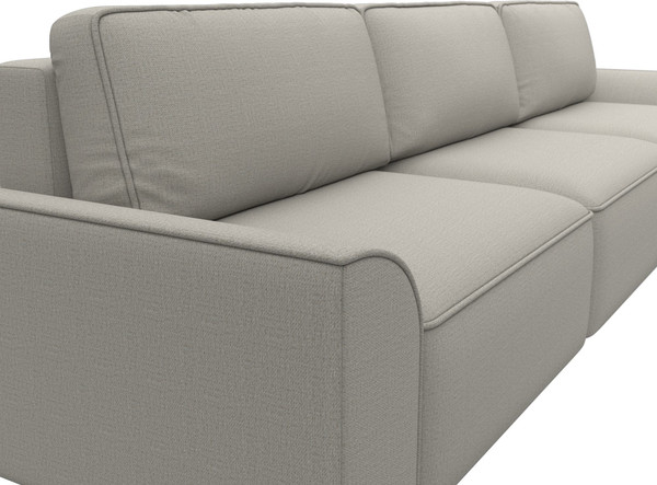 Изображение товара Диван Лига Диванов Лига-048 Лонг / 128239 (рогожка амур бежевый)