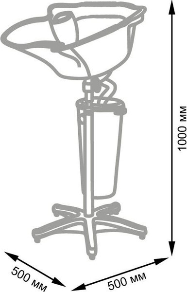 Изображение товара Мойка парикмахерская Элеганс МД-133 (черный)
