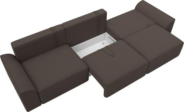 Изображение товара Диван Лига Диванов Лига-048 Лонг / 128240 (рогожка амур коричневый)