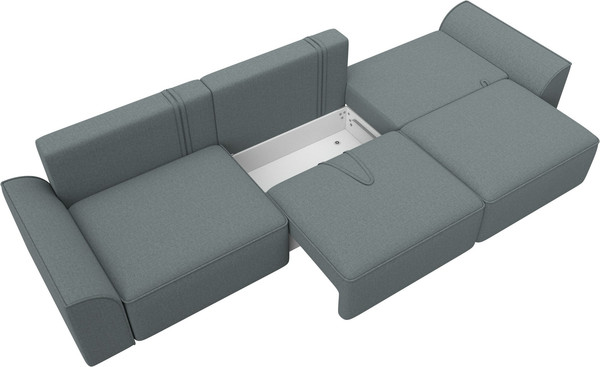 Изображение товара Диван Лига Диванов Лига-048 Лонг / 128241 (рогожка амур серый)