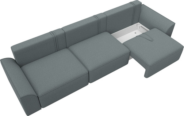 Изображение товара Диван Лига Диванов Лига-048 Лонг / 128241 (рогожка амур серый)