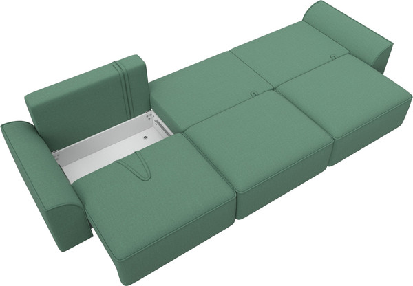 Изображение товара Диван Лига Диванов Лига-048 Лонг / 128243 (рогожка амур зеленый)