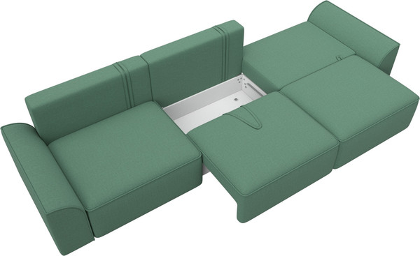 Изображение товара Диван Лига Диванов Лига-048 Лонг / 128243 (рогожка амур зеленый)