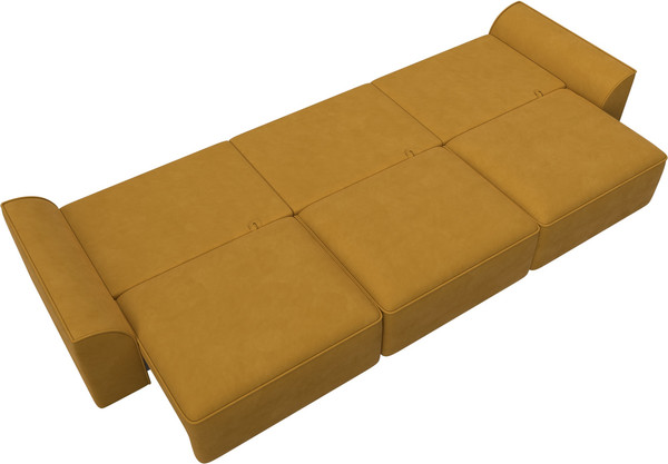 Изображение товара Диван Лига Диванов Лига-048 Лонг / 128244 (велюр желтый)