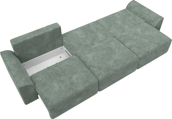 Изображение товара Диван Лига Диванов Лига-048 Лонг / 128246 (велюр зеленый)