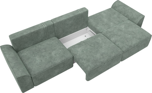 Изображение товара Диван Лига Диванов Лига-048 Лонг / 128246 (велюр зеленый)