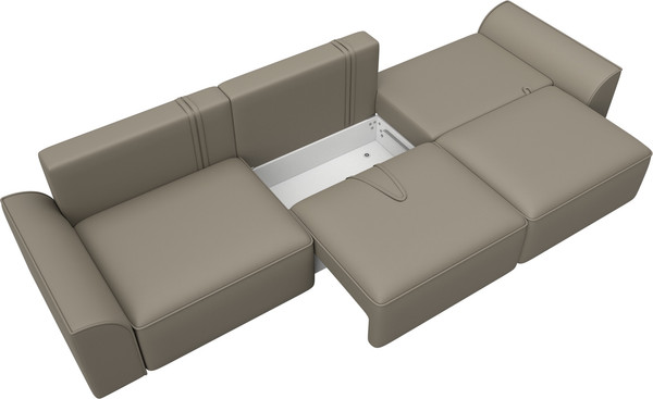 Изображение товара Диван Лига Диванов Лига-048 Лонг / 128249 (экокожа бежевый)