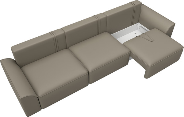 Изображение товара Диван Лига Диванов Лига-048 Лонг / 128249 (экокожа бежевый)