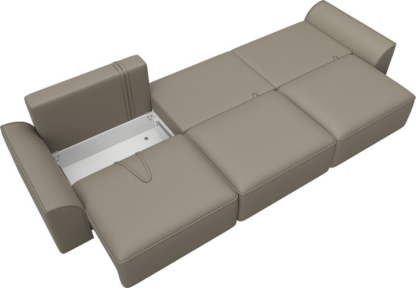 Изображение товара Диван Лига Диванов Лига-048 Лонг / 128249 (экокожа бежевый)