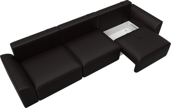 Изображение товара Диван Лига Диванов Лига-048 Лонг / 128250 (экокожа коричневый)