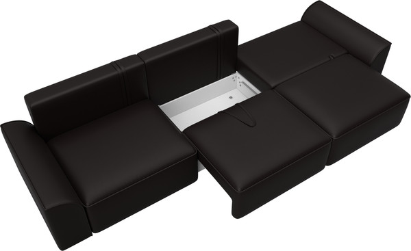 Изображение товара Диван Лига Диванов Лига-048 Лонг / 128250 (экокожа коричневый)