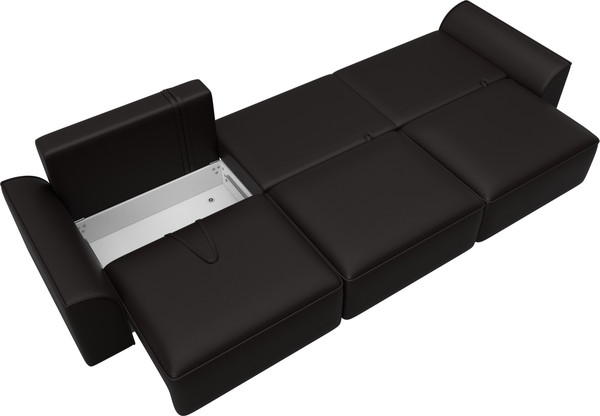 Изображение товара Диван Лига Диванов Лига-048 Лонг / 128250 (экокожа коричневый)