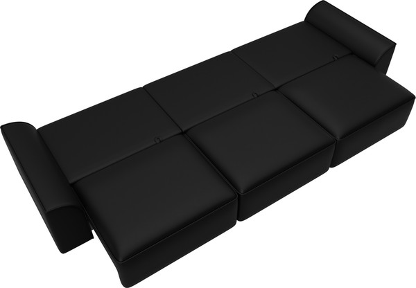 Изображение товара Диван Лига Диванов Лига-048 Лонг / 128252 (экокожа черный)
