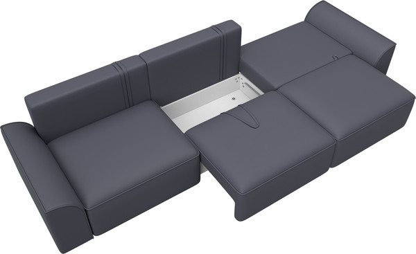 Изображение товара Диван Лига Диванов Лига-048 Лонг / 128253 (экокожа серый)