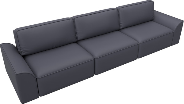 Изображение товара Диван Лига Диванов Лига-048 Лонг / 128253 (экокожа серый)