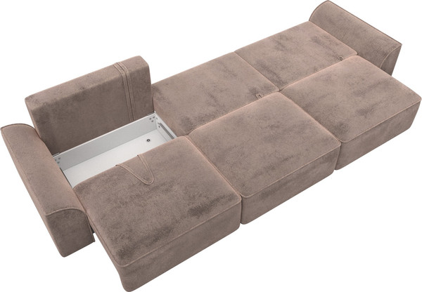 Изображение товара Диван Лига Диванов Лига-048 Лонг / 128255 (велюр бежевый)