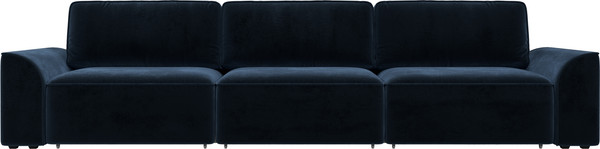 Изображение товара Диван Лига Диванов Лига-048 Лонг / 128256 (велюр синий)