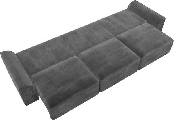 Изображение товара Диван Лига Диванов Лига-048 Лонг / 128257 (велюр серый)